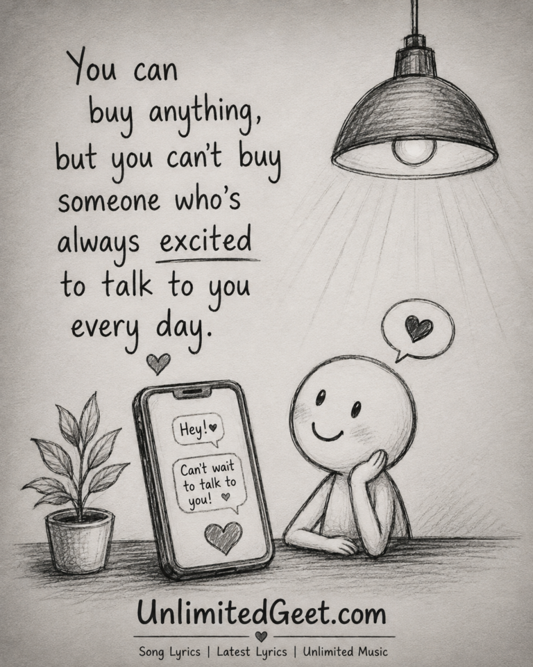You can buy anything, but you can't buy someone →